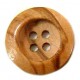 Botão de madeira redonda